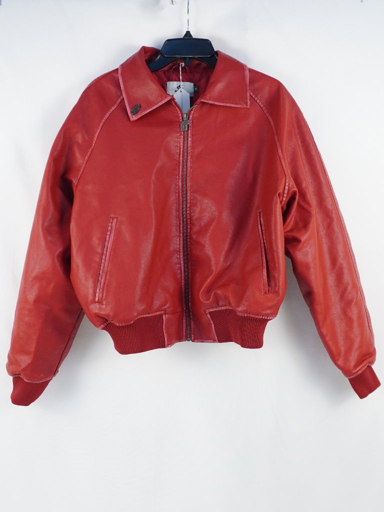 Scuffers Raw Red Raw Distressed Jacket With Embossed Logo - Unisex Size Medium — image 3 of 8